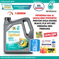 NEW  Petronas Syntium Malaysia 800 Semi Synthetic 10W40 10W-40 4L Engine Oil Minyak Hitam Proton Oil Filter PW811577