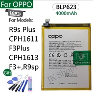 แบตเตอรี่ แท้ OPPO R9S Plus (R9S +) 4000MAh BLP 623 แบตมือถือ Oppo R9s Plus / Oppo R9s Pro / BLP623 