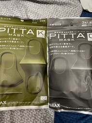 日本帶回 正品PITTA可水洗口罩 黑灰 軍綠