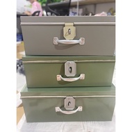 Corrugated iron storage box - document box size 53cm, 48cm and 45cm