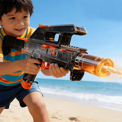 2026 NEW FMG9 Folding Charging Electric Continuous Firing Water Gun Large Capacity Automatic Water G