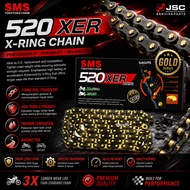 ✅SMS 520 XER-120L X-RING (CHAIN BLACK+GOLD) CBR250 TZR250 R25 KTN200 TS250I PULSA N200 KLX250 KLX450