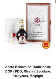Acetaia Malpighi Aceto Balsamico Tradizionale DOP/PDO,Riserva Secolare,100 years,Malpighi(意大利摩德納傳統陳醋