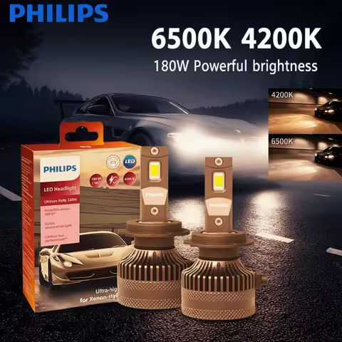 Philips LED 15000lm Ultinon Rally 3590 H4 H7 H8 H11 HB3 HB4 H19 HIR2 H1 Car Headlight 6500K White Ma