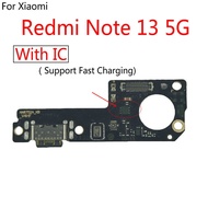 For Xiaomi Redmi Note 13 Pro Note13 Pro 5G USB Charging Dock Connector Port Board Flex Cable With IC