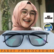 Light Flex Glasses (Antiradiation Photochromic Blueray Photochromic) Normal Minus Cylinder 21351 plu