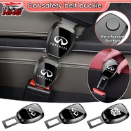 Infiniti Car Seat Belt Buckle Extension Joint Port Safety Metal Car Logo Seat Belt Latch Extender Ca