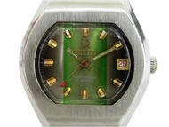 [專業] 機械錶 [TITUS S2840] 鐵達時方形自動表[21石][綠色面+日期] 時尚/古董/軍錶