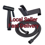 Black Stainless Steel Toilet Bidet Spray Set Sanitary Flusher