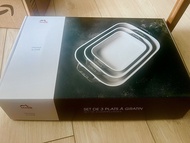 Staub 陶瓷長方形 烤焗盤三件套組（2件）