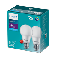Bộ 02 bóng đèn Philips LED bulb A60 - Công suất (7W 9W 11W)