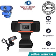 1080P Webcam USB 2.0 PC Web Camera Widescreen Video With Microphone for Computer PC TV Laptop Tab Li