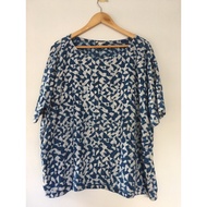 organic cotton Chest Size 56 Inches EILEEN FISHER Length 26 Plus Women's Shirt block print Indian