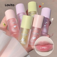 Lovito Casual Plain Moisturizing Does Not Show Lip Lines Light And Lubrication Lip Tint & Stain for 