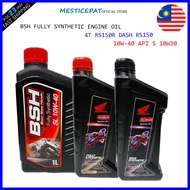 Boon Siew Honda BSH Fully Synthetic Engine Oil 4T RS150R DASH RS150 10W-40 API S 10W30 SEMI FULLY NE