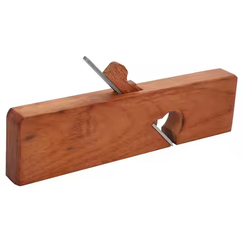 Tool Steel + Wood Wood Block Plane 63mm Cutting Width 9.7 x 2.5 x 0.9 in Hand Planer Tool Cable-line