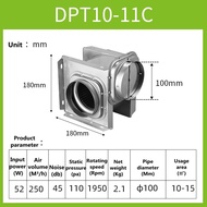 [Unon] แกนเหวี่ยงเหล็กสแตนเลสแยกเงียบในครัวเรือนขนาดเล็ก220V พัดลมแบบท่อพัดลมระบายอากาศพัดลมดูดอากาศ