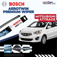 Mitsubishi Attrage BOSCH Aerotwin Car Front Wiper Set | Basic Advantage Windshield Wiper Blades