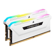16GB (8GBx2) DDR4 3200MHz RAM (หน่วยความจำ) CORSAIR VENGEANCE RGB PRO SL (WHITE) (CMH16GX4M2E3200C16W) // แรมสำหรับคอมพิวเตอร์ PC