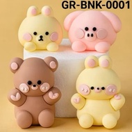 BNK1 - Cake Decoration Cake Topper Figurine Rabbit Dog Pig Doll
