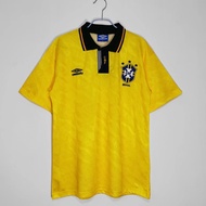 Retro Jersey 1991-93 Season Brazil Home Sports Football Jersey