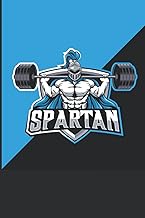 Spartan Workout Notebook Log for Men - Gym diary workout log book; 6x9 notebook cover; 100 days of w