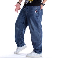 Men's Hip-Hop Jeans Men's trendy Loose Embroidered trousers Plus Size hip-hop Skateboard pants