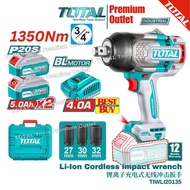 TOTAL Tools 20V series 1350Nm Cordless high torque impact wrench ¾" (Full set) 锂离子无线冲击扳手- TIWLI20135