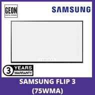 SAMSUNG FLIP 3 75" Inch LH75WMA-WLGC WM75A Interactive Whiteboard/Display/Smart Signage - (3 Years W