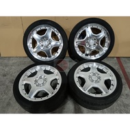 Manaray Rim  17x7Jx48 5Hx114.3  With Tire  1SET Used JDM  [PREFER WALK IN]