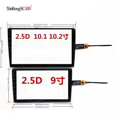2.5D Glass 9/10. Inch For TEYES CC3L CC3 Car GPS Navigation Radio Capacitive Touch Screen Digitizer