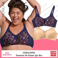 AVON Geraldine Non-Wire M-Frame 2pc Bra Set