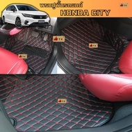 พรมปูพื้นรถยนต์6D,7Dรุ่นHonda City (ปี2014-2019)/
