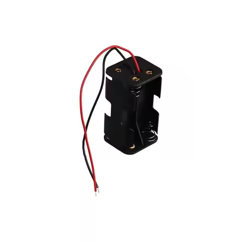 6V With Wire Leads Double-deck 4 * AA Batteries Case Box Battery Case Battery Storage AA Battery Hol