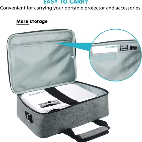 Portable Projector Storage Bag for Doksmeria Epson Benq Viewsonic Travel Bag Mini Projector Handbag 