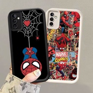 HK-46 SpiderMan Shockproof Casing for Black and White Silicone Samsung A25 A24 A34 A17 A35 A26 FE S2