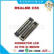 Lcd Connector Lcd Socket Lcd Connector Fpc Realme C55 40 Pin