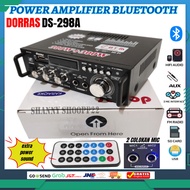 Amplifier Mini Dorras DS-298A Bluetooth EQ Audio Amplifier Karaoke Home Theater FM Radio 600W BT-298A Amplifier