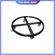 Plastic / Metal Round Roller Gas Cylinder Stand 4 Roller Castor Wheels