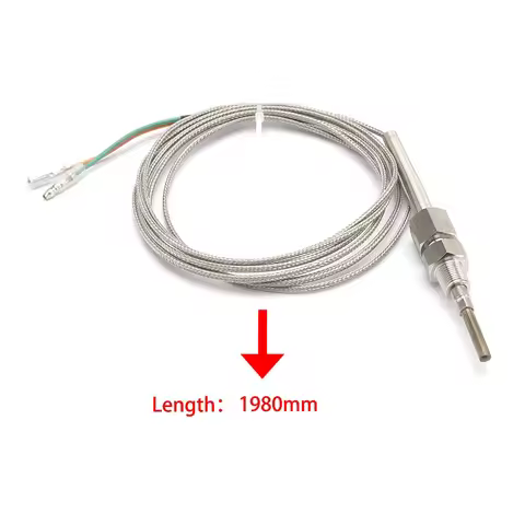 YOMI 2M EGT Sensor K Type Thermocouple Probe Exhaust Gas Temperature Sensor Threads Exhaust Temp BS 