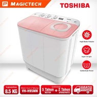 MESIN CUCI TOSHIBA 8.5 KG 8,5 KG VH-H95MN (WR) 95MN 2 TABUNG 9 KG