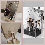 高級LED化妝鏡連藍芽音箱加化妝掃收納盒(無化妝掃)