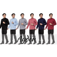 KEMEJA Ayden Men's KURTA Shirt Adult BUTTON COTTON - LONG SLEEVE Comfortable Teluk Belanga