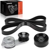 A-Premium Engine Serpentine Belt Drive Kit Compatible with Ford F-150 1997-2001, F-250 1997-1999 - 4