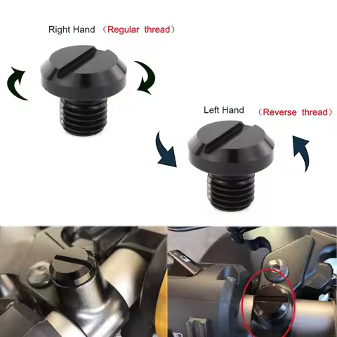 2pcs Universal M10 Motorcycle Mirror Hole Plug Screw Bolts For Triumph Street Twin Force 125 Crf 230