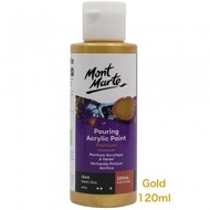 MONT MARTE Premium Pouring Acrylic Paint Fluid Acrylic Paint Gold Silver