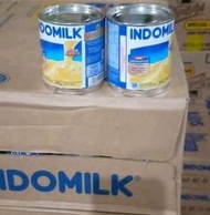 New | 1 Dus Indomilk Susu Kental Manis Putih Kaleng 370 Gram - Asli