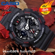 ของแท้ 100% รับประกัน 1 ปี Casio นาฬิกาข้อมือชุดแฟชั่นกีฬาG-SHOCKกันน้ำเรืองแสงGA-120A-1Aนักเรียนผู้