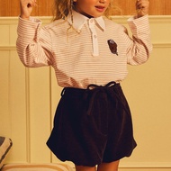 9-12 M 5-6 Y lookbookpetite cacao shorts กางเกงขาสั้นเด็ก รุ่น cacao shorts สี dark chocolate