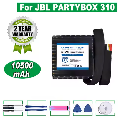 LOSONCOER 10500mAh For JBL PARTYBOX 310 PARTYBOX310 Speaker Battery